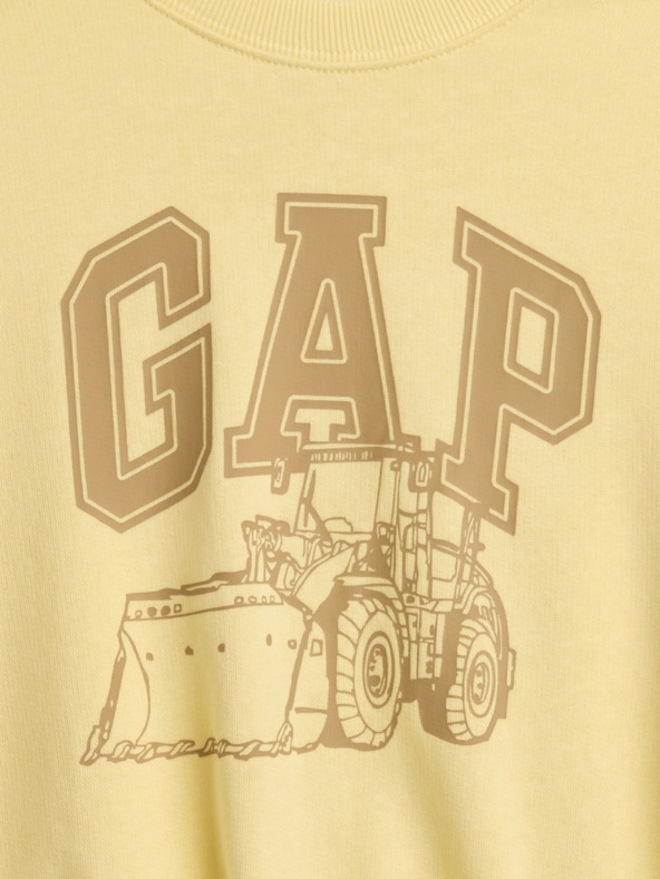 GAP Бебешки суитшърт с логото на GAP
