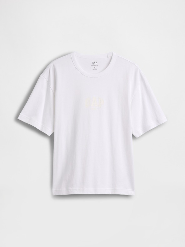 GAP Скъсена тежка тениска с лого 1969 GAP