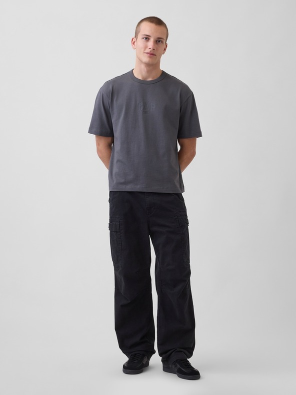 GAP Скъсена тежка тениска с лого 1969 GAP