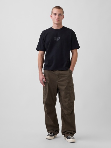 GAP Скъсена тежка тениска с лого 1969 GAP