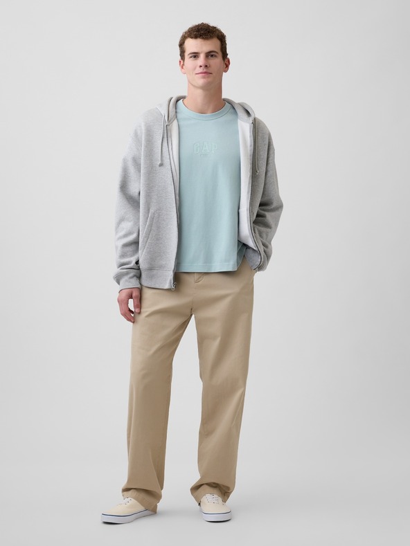 GAP Скъсена тежка тениска с лого 1969 GAP