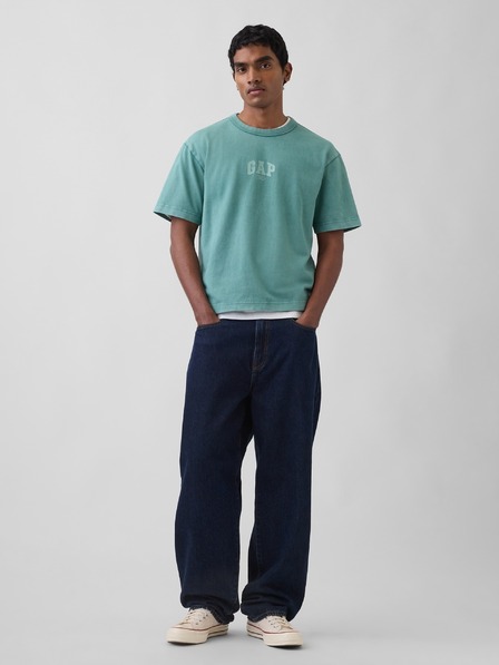 GAP Скъсена тежка тениска с лого 1969 GAP