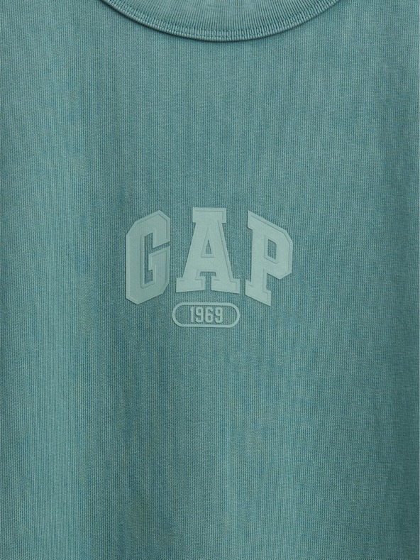 GAP Скъсена тежка тениска с лого 1969 GAP