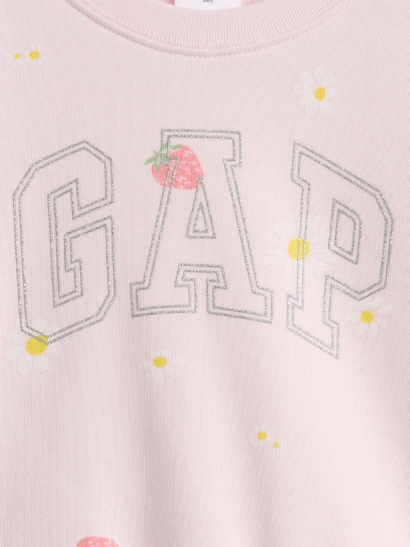 GAP Бебешки суитшърт с логото на GAP