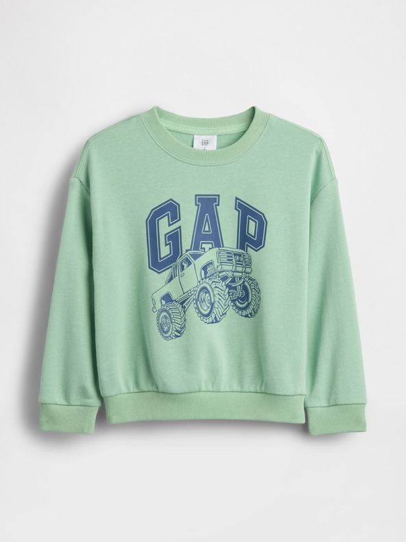 GAP Бебешки суитшърт с логото на GAP