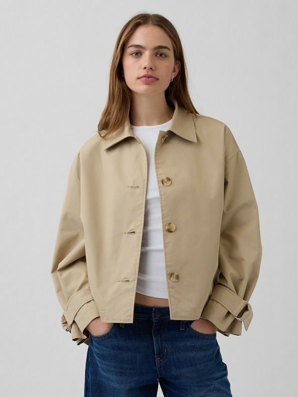 GAP Oversize скъсен тренчкот GAP