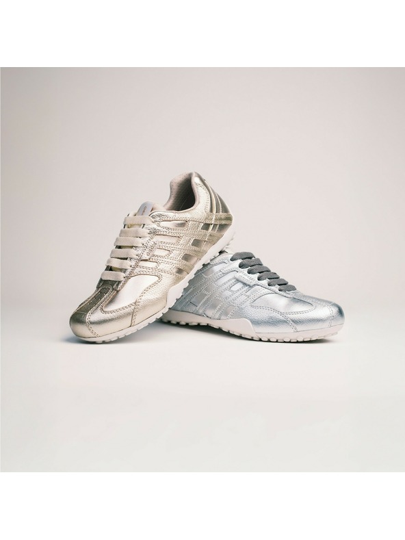Geox Сребристи дамски маратонки Geox Snake Original