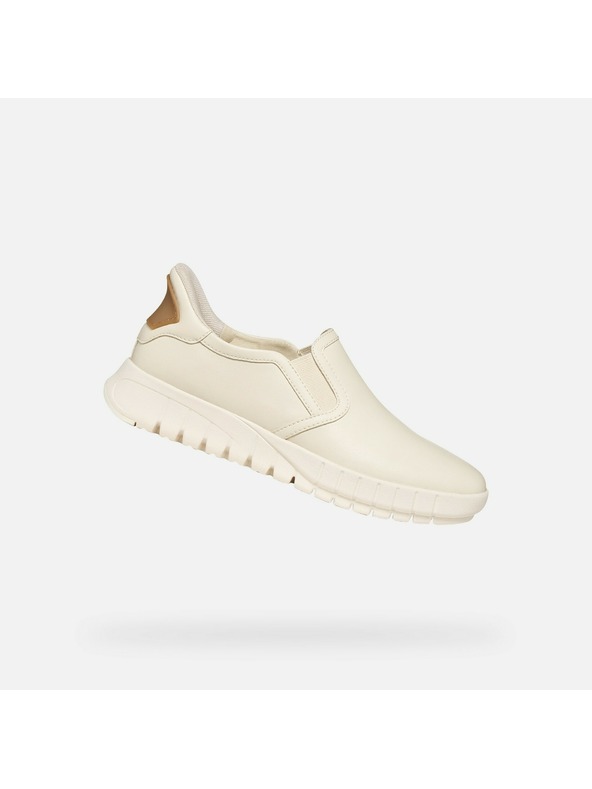 Geox Кремави дамски маратонки Geox Flextride Plus Fast in