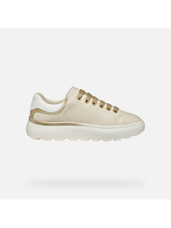 Geox Кремави дамски маратонки Geox Spherica EC4.1