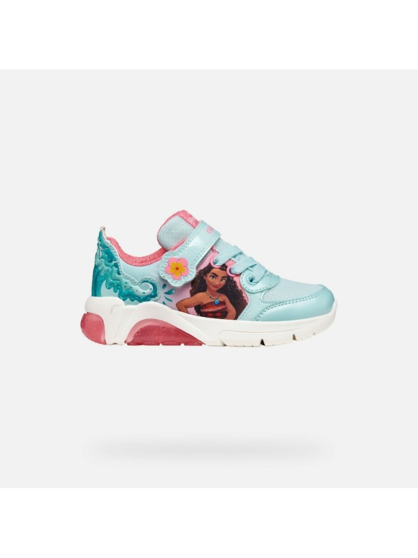 Geox Тюркоазени момичешки светещи маратонки Geox Fadinlight