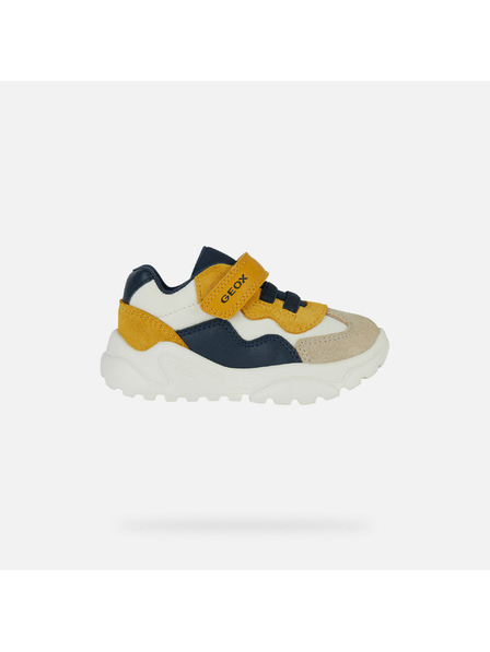 Geox Бежови момчешки маратонки Geox Ciufciuf