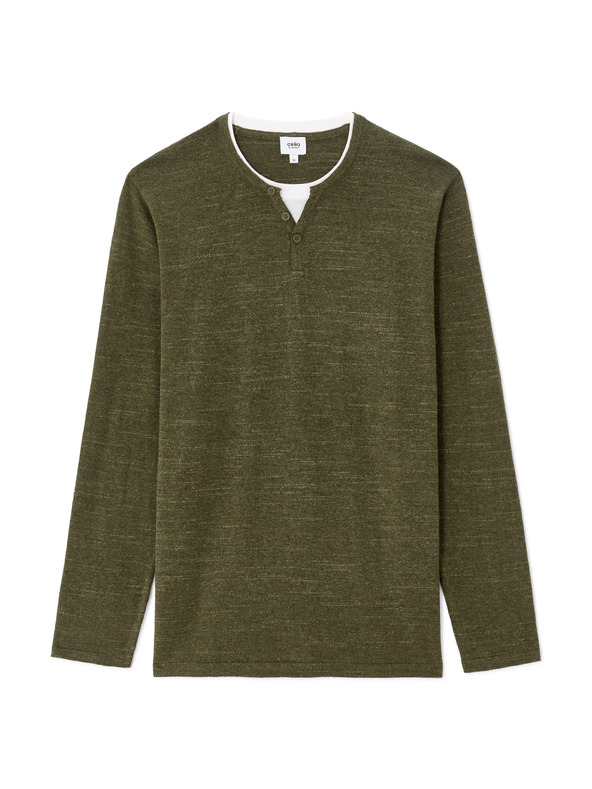 Celio Пуловер Gelano henley