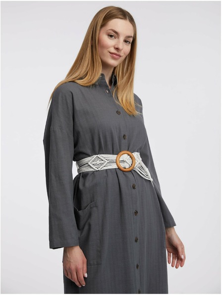 Orsay Бял дамски колан ORSAY