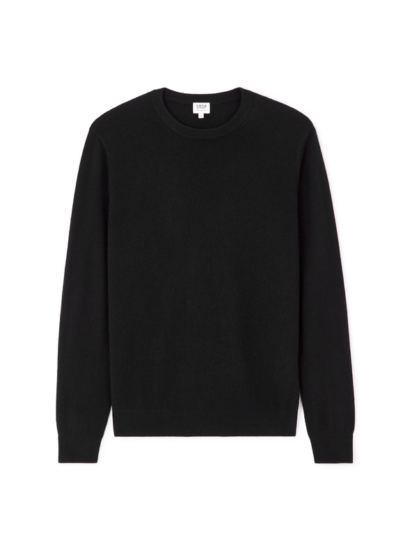 Celio Черен мъжки кашмирен пуловер Celio Jecloud