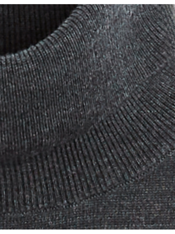 Celio Тъмно сив мъжки основен пуловер с ролетка Celio Menos