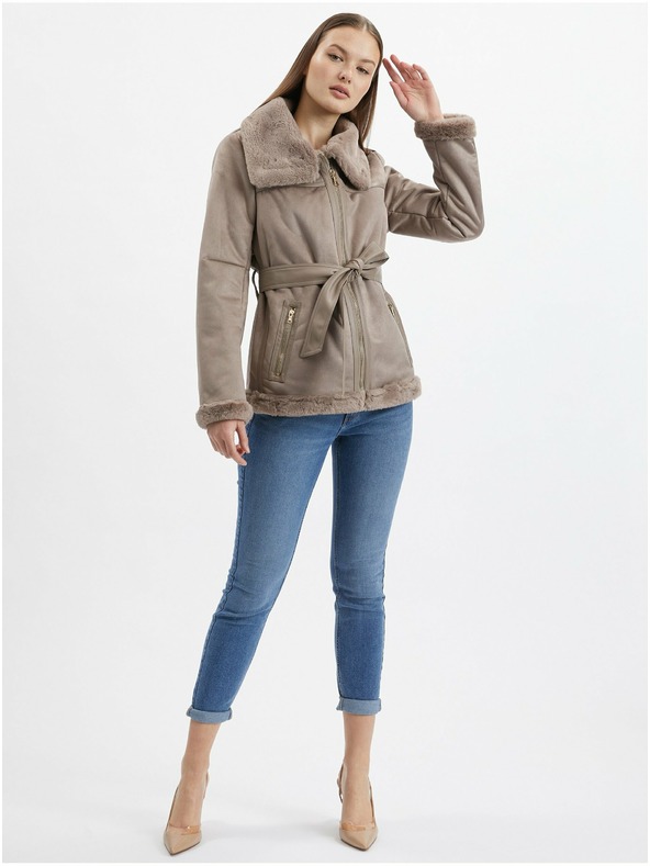 Orsay Кафяво дамско яке от велур ORSAY