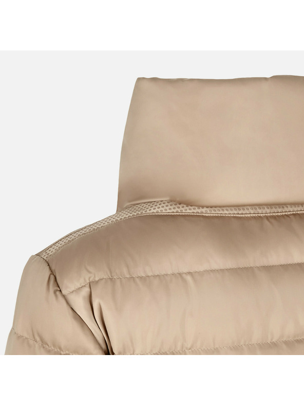 Geox Бежово дамско пухено яке Geox Bettanie