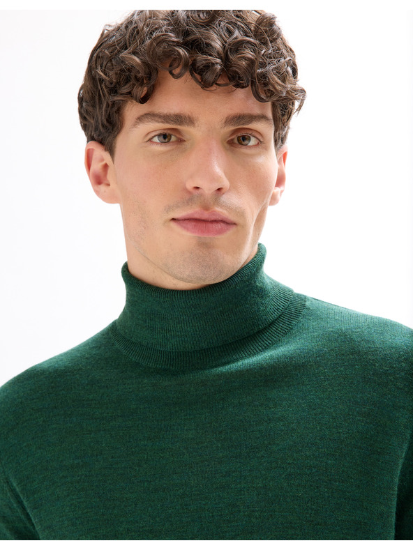 Celio Вълнен пуловер с висока яка Menos мерино