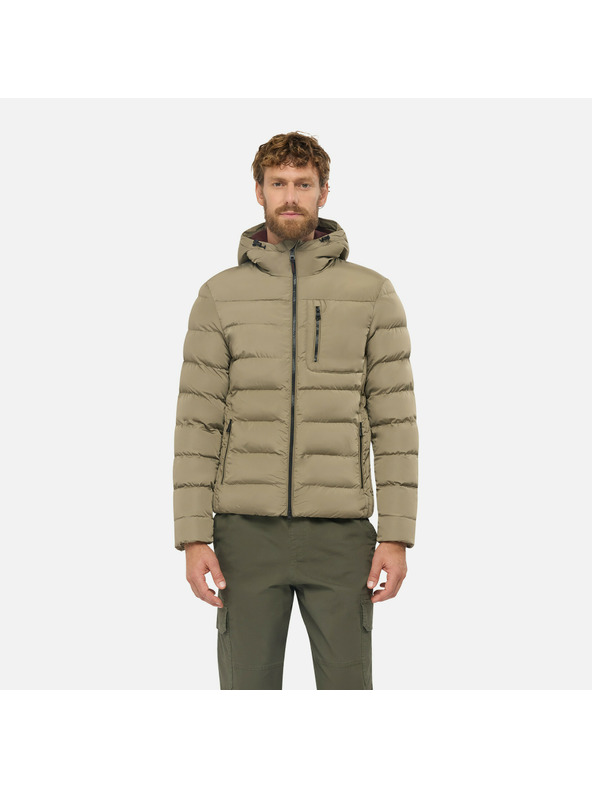 Geox Бежов мъжки пухен джакет Geox Snake