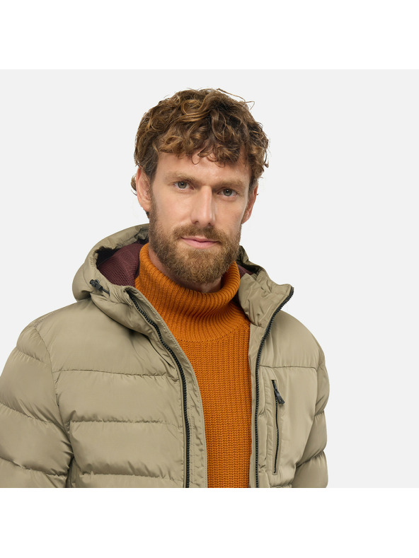 Geox Бежов мъжки пухен джакет Geox Snake