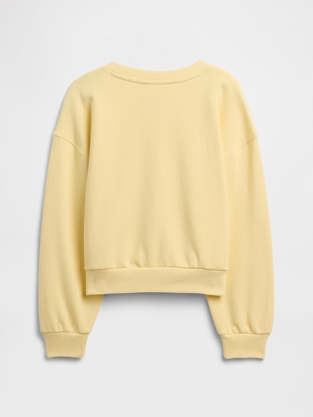 GAP Бебешки суитшърт с голям размер и лого GAP