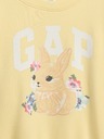 GAP Бебешки суитшърт с голям размер и лого GAP