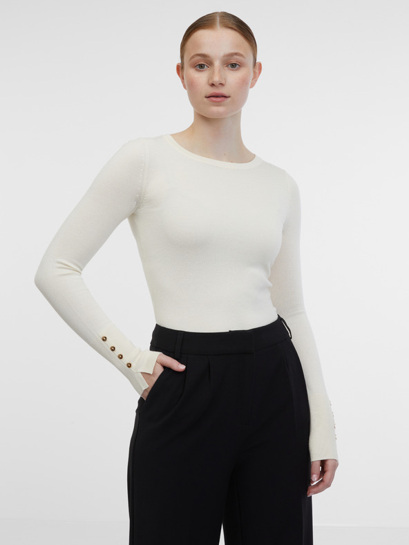 Orsay Бежов дамски пуловер ORSAY