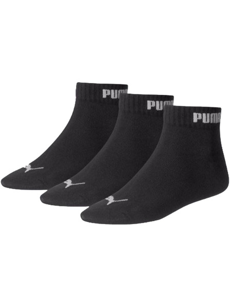 Puma Puma черни чорапи за глезена QUARTER (3 чифта)