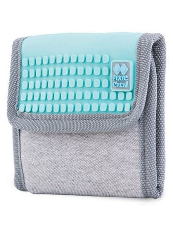 PIXIE CREW PIXIE CREW креативен портфейл сив/тюркоазен