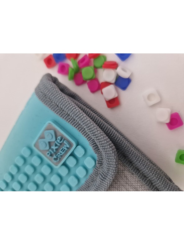 PIXIE CREW PIXIE CREW креативен портфейл сив/тюркоазен