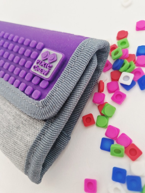 PIXIE CREW PIXIE CREW креативен портфейл сив/лилав