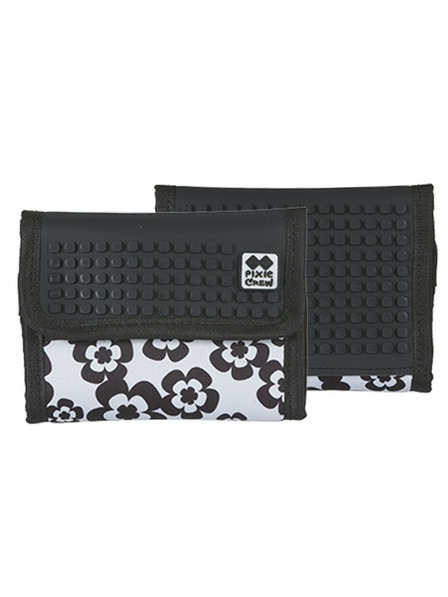 PIXIE CREW PIXIE CREW креативен портфейл черно-бели цветя