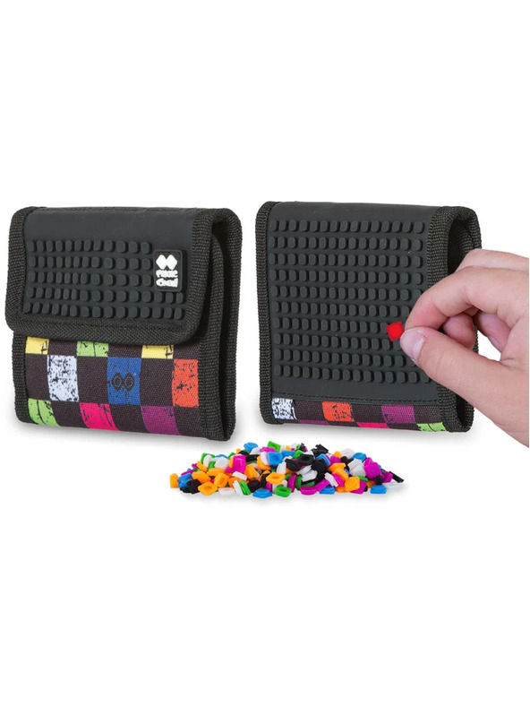 PIXIE CREW PIXIE CREW креативен портфейл многоцветен на квадрати