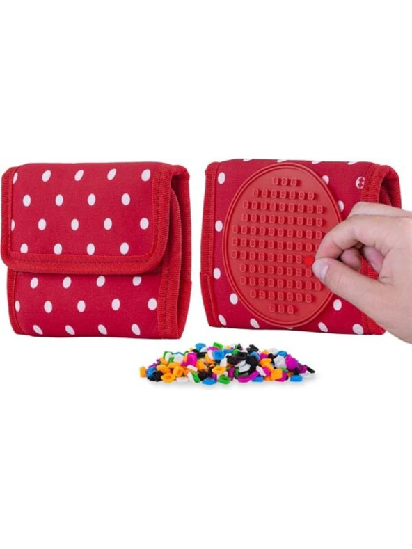 PIXIE CREW PIXIE CREW портфейл червен с бели точки