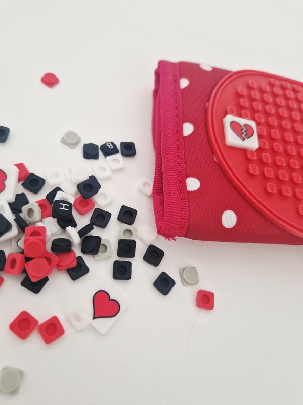 PIXIE CREW PIXIE CREW портфейл червен с бели точки