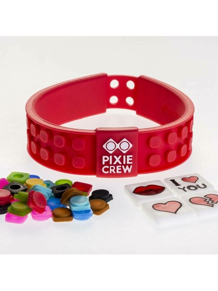 PIXIE CREW PIXIE CREW романтична пиксел гривна на любовта червена
