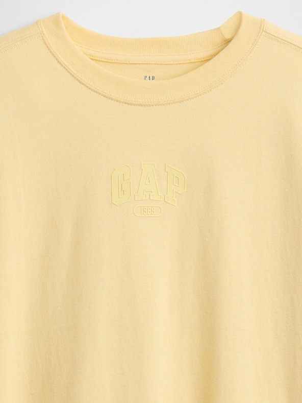 GAP Детска oversize тениска с лого 1969 GAP