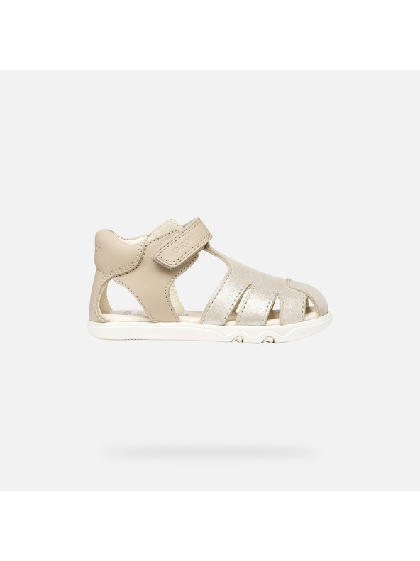 Geox Бежови момичешки barefoot сандали Geox Sandal Steppieup