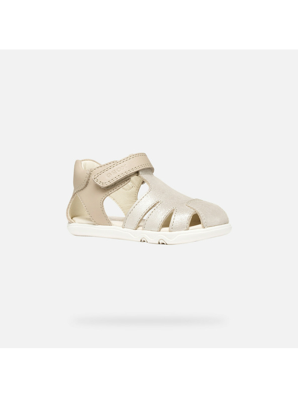 Geox Бежови момичешки barefoot сандали Geox Sandal Steppieup