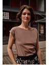 Moodo Светлокафяв топ Moodo