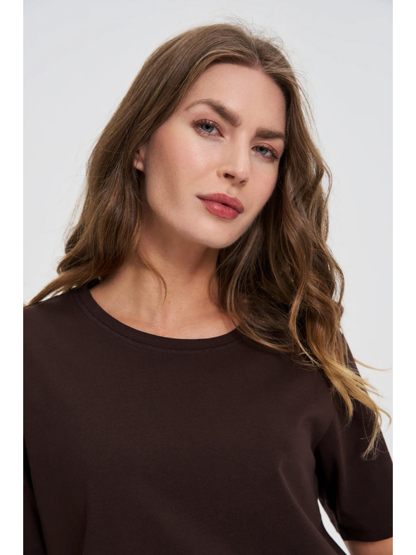 Moodo Тъмнокафяв топ Moodo