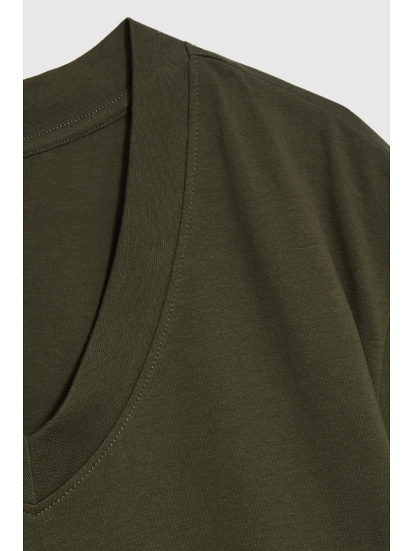 Moodo Каки топ с V-образно деколте Moodo