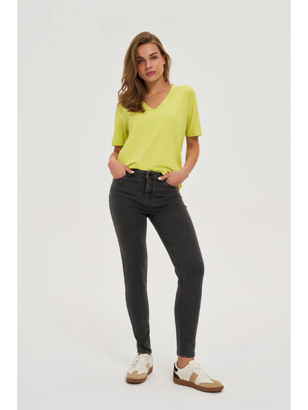 Moodo Жълт топ с V-образно деколте Moodo