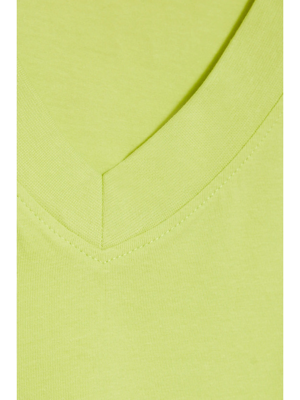 Moodo Жълт топ с V-образно деколте Moodo