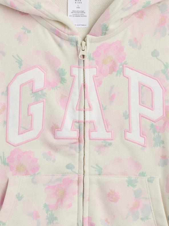 GAP Детски суитшърт с цип и лого GAP
