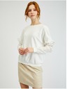 Orsay Бял дамски пуловер с декоративни ръкави ORSAY