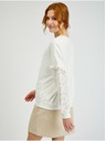 Orsay Бял дамски пуловер с декоративни ръкави ORSAY