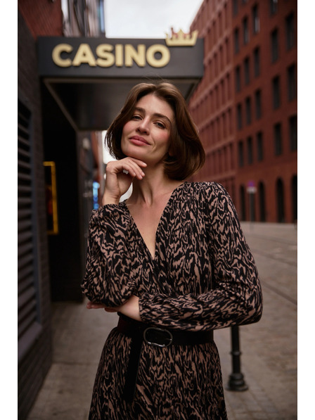 Moodo Черен широк колан Moodo