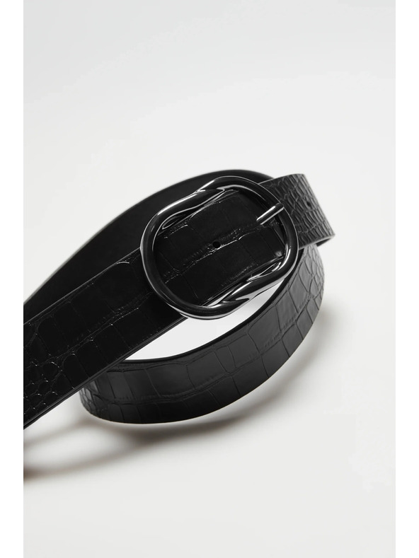 Moodo Черен широк колан Moodo