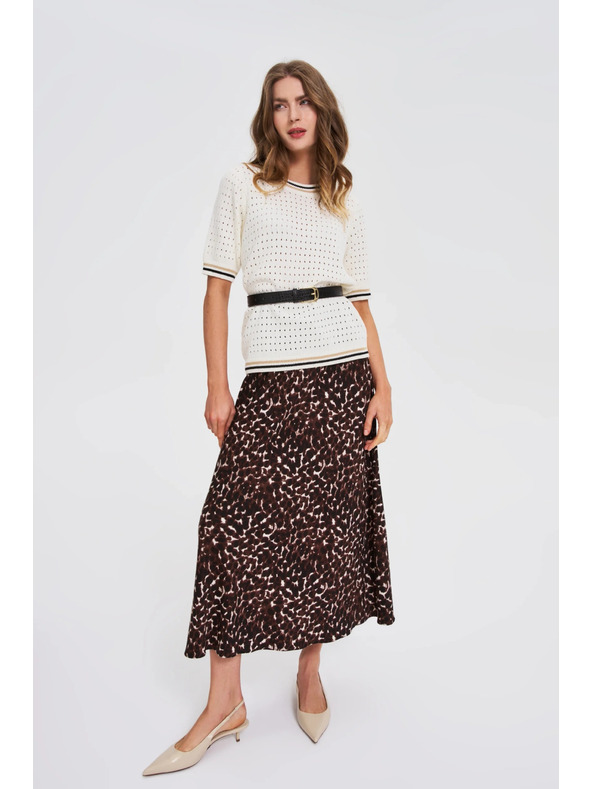 Moodo Колан с Animal Print в черно Moodo